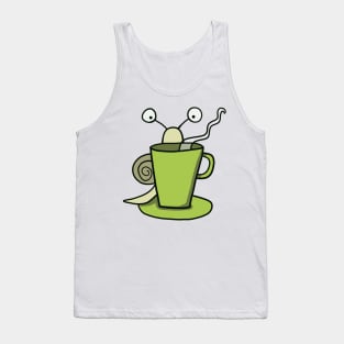 Snail with coffee Tank Top